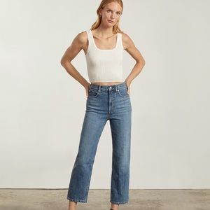 Everlane Way High Jean in Distressed